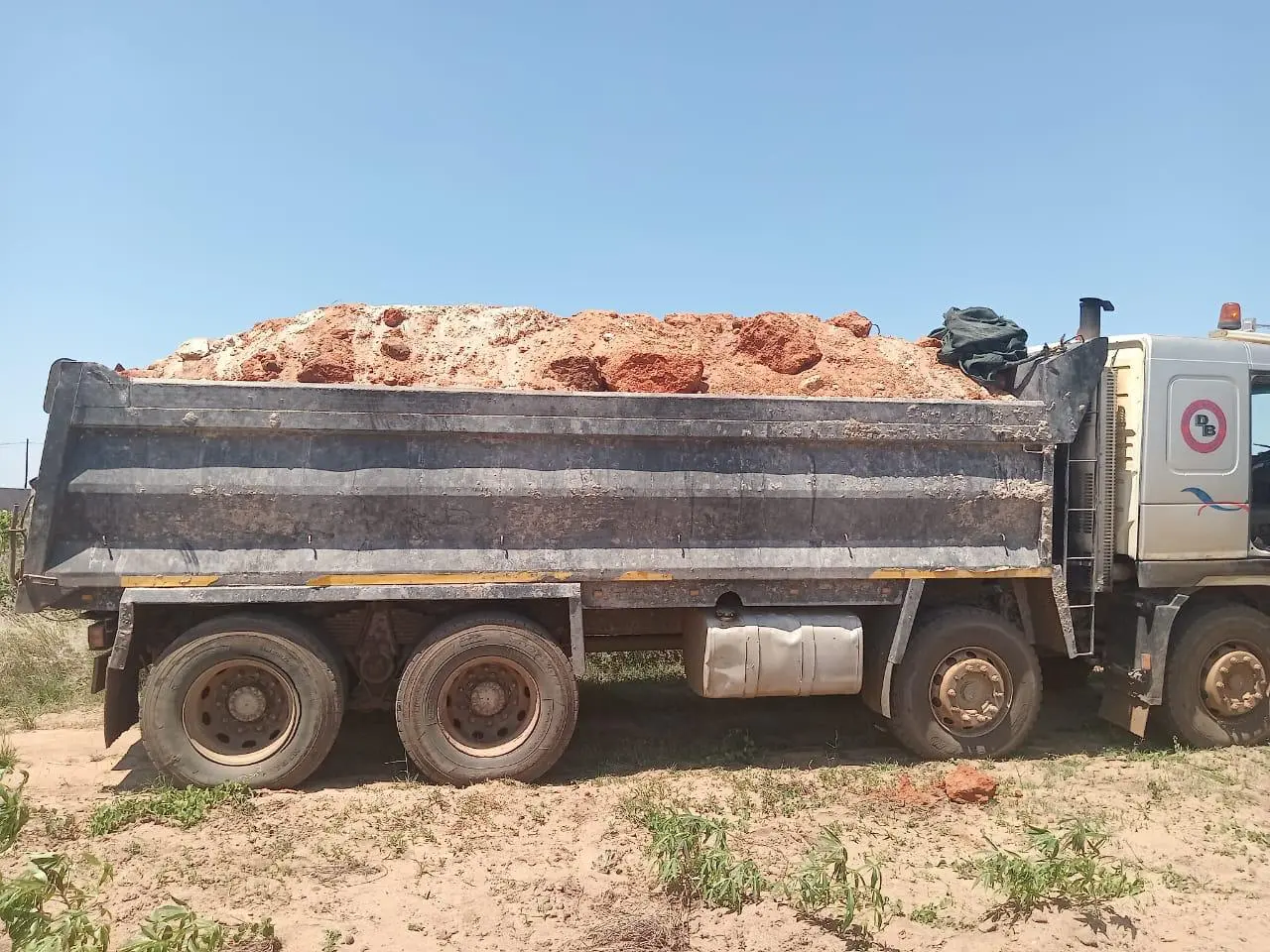 Linda’s General tipper truck carrying a bulk sand load